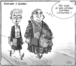 André-Philippe Côté a réalisé plus d’une centaine de caricatures de l’ex-mairesse Boucher.