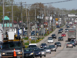 Boulevard Hamel, vue en direction NE. Photo: Jean Cazes, 17 mai 2008.