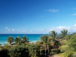 Varadero, vue en direction E sur la mer. Crédit photo: Jean Cazes, 5 janvier 2008, 14h25.