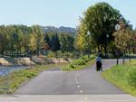 Grand format 800X600. Photo 3: phase III complétée de la rivière Saint-Charles, vue en direction S. Crédit photo: Jean Cazes, 4 octobre 2007.