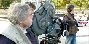 Jean-Claude Labrecque a filmé hier les dernières images de son documentaire Québec Intra-muros, une ode à la beauté de la capitale. Le Soleil, Erick Labbé.